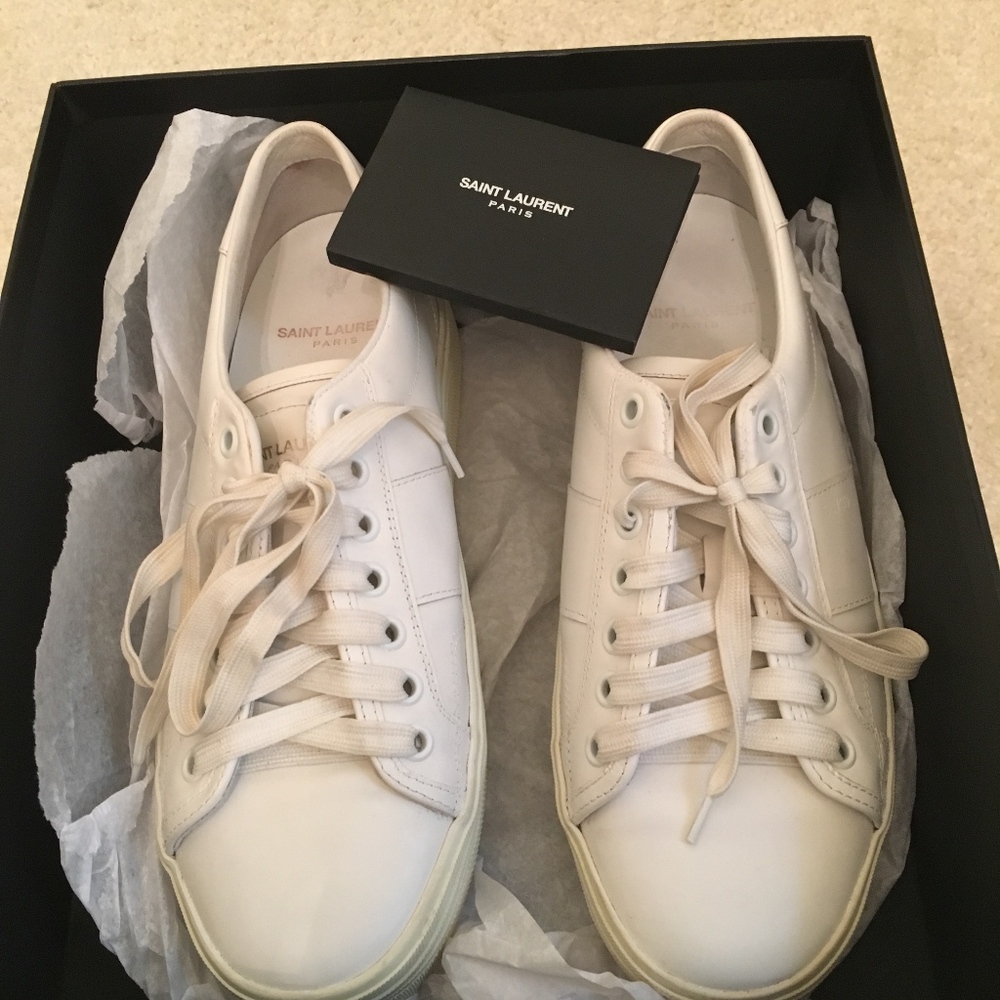 YSL New Court Classic platform sneakers